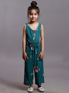 FOREST GREEN TROPICAL JUMPSUIT