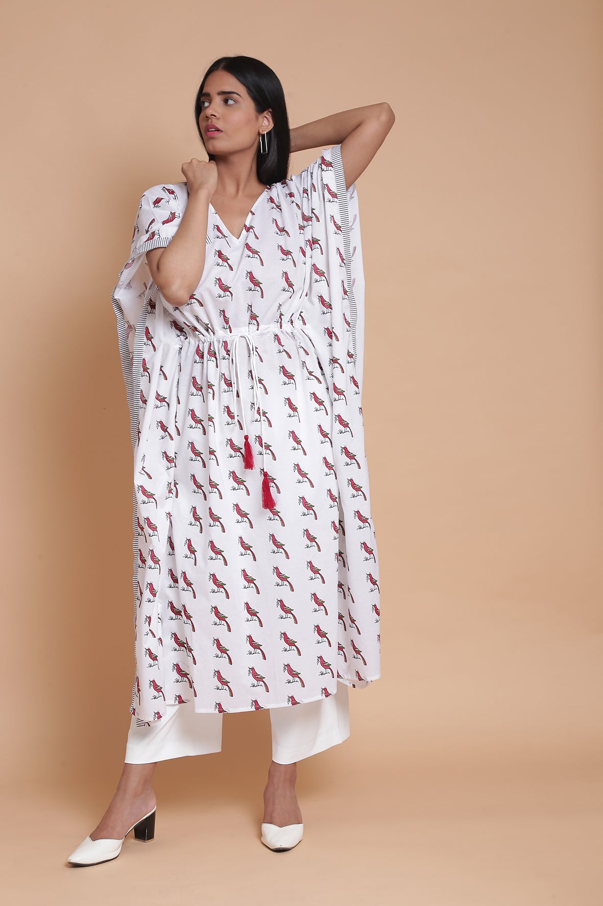 "CHIRPING BIRDS" LONG KAFTAN