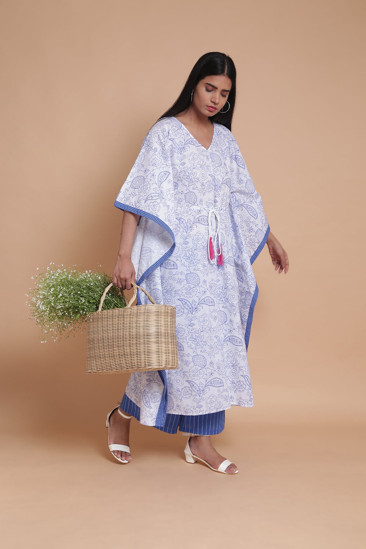 "FEELING A LITTLE BLUE" LONG KAFTAN