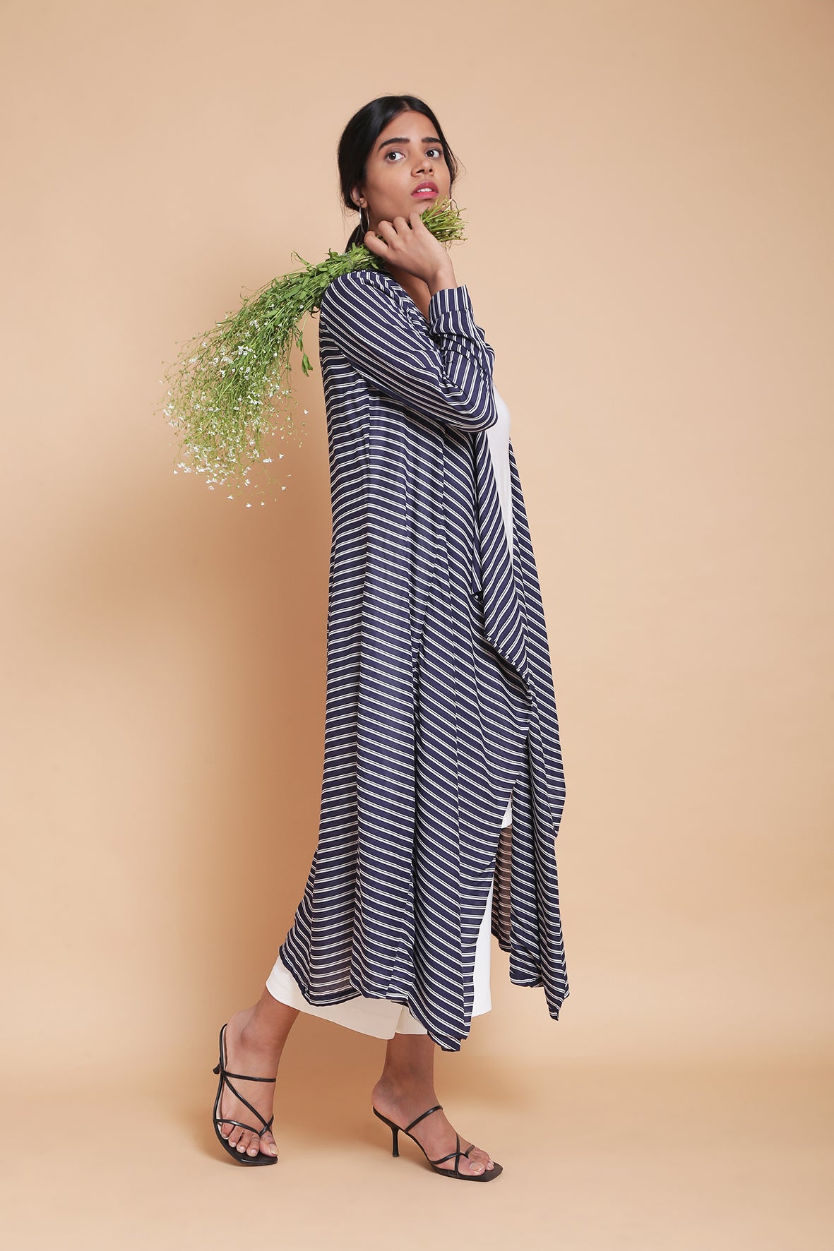"The Versatile Summer Cover-up"  in Navy Stripes