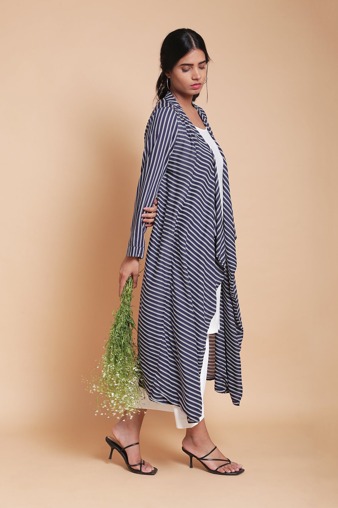 "The Versatile Summer Cover-up"  in Navy Stripes