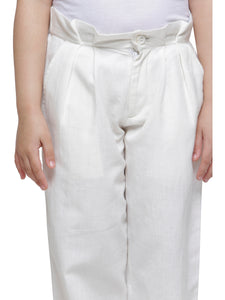 TAPERED HEM PLEATED PANTS- DAUGHTERS