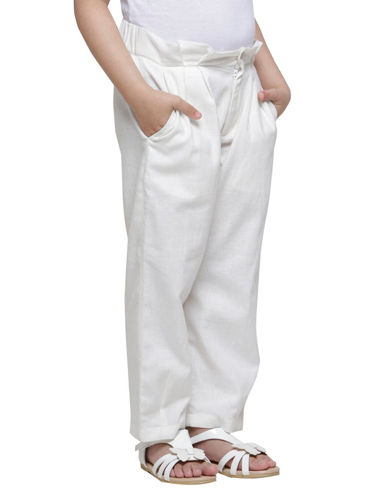 TAPERED HEM PLEATED PANTS- DAUGHTERS