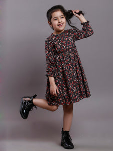 VINTAGE FLORAL GATHERED DRESS- DAUGHTERS