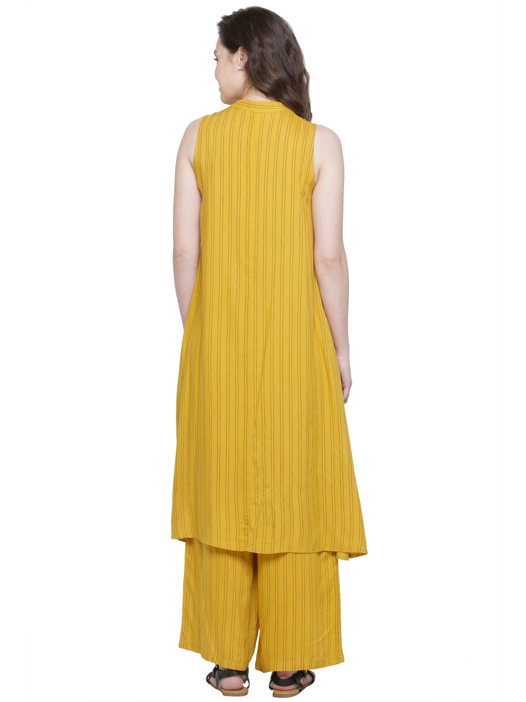 SALE- YELLOW STRIPE CO-ORD SET